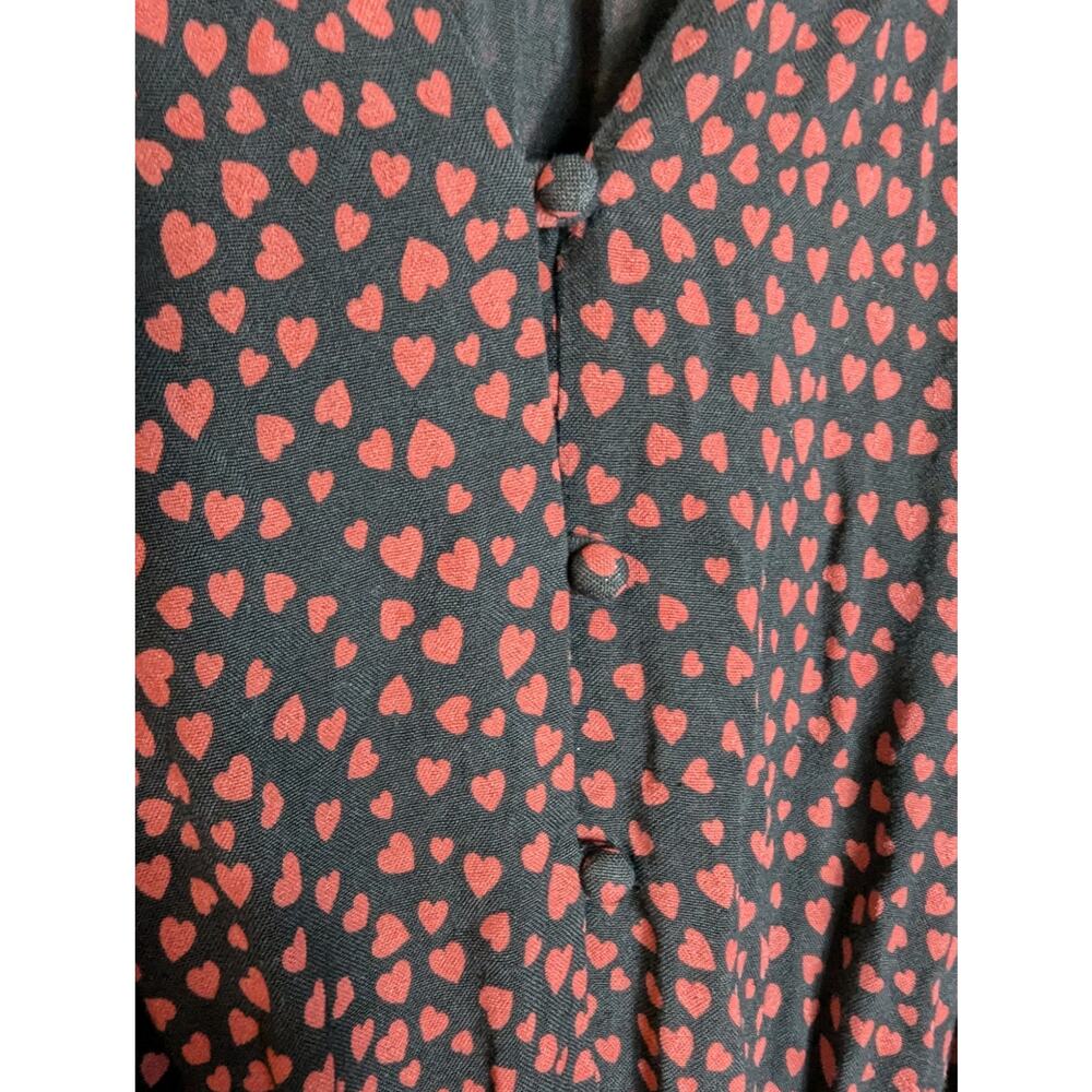 Rails Heart Print Jasmine Cinched Waist Dress In … - image 6